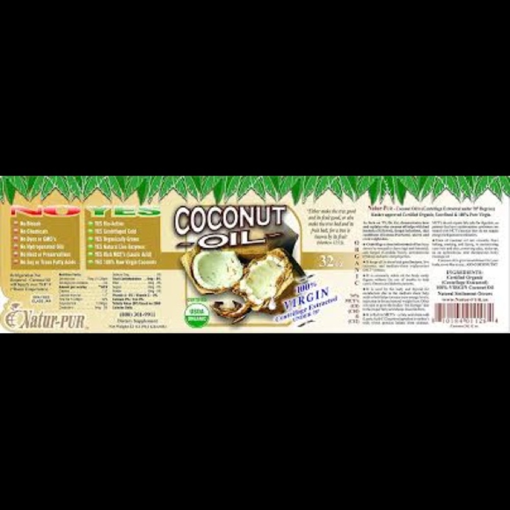 🌴SALE✨Coconut Oil- Natur-Pur Brand!!✨🌴 - Picture 2 of 3